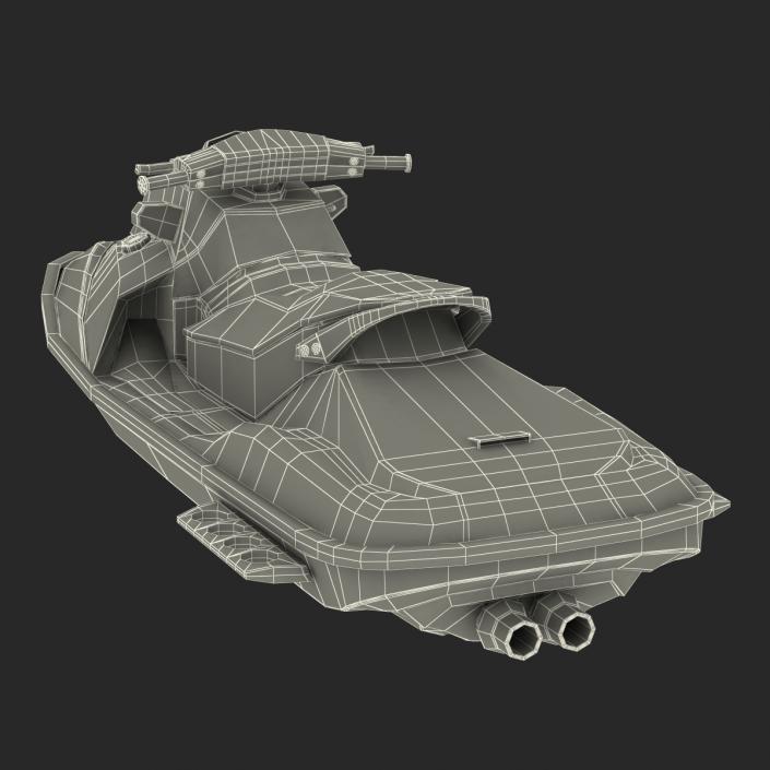 Jet Ski Generic Rigged 3D