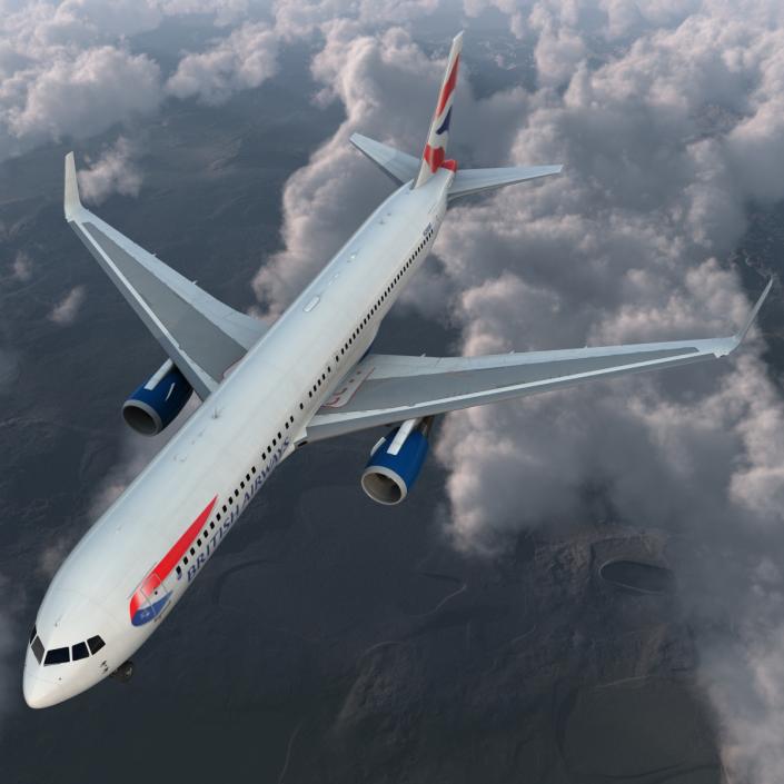 Boeing 767-300ER British Airways 3D