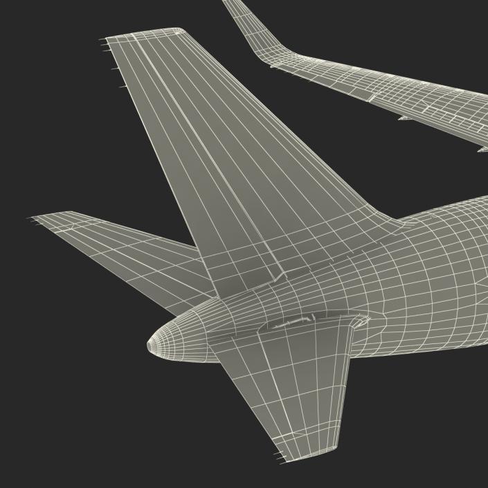 Boeing 767-300ER British Airways Rigged 3D model