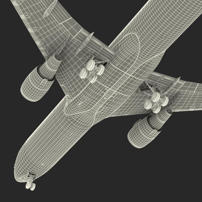 Boeing 767-300ER British Airways Rigged 3D model