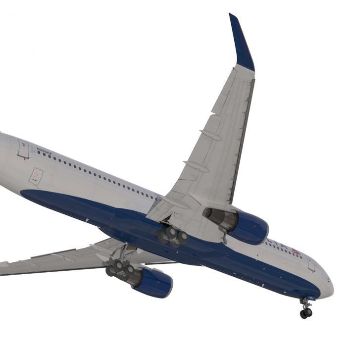 Boeing 767-300ER Delta Air Lines Rigged 3D model