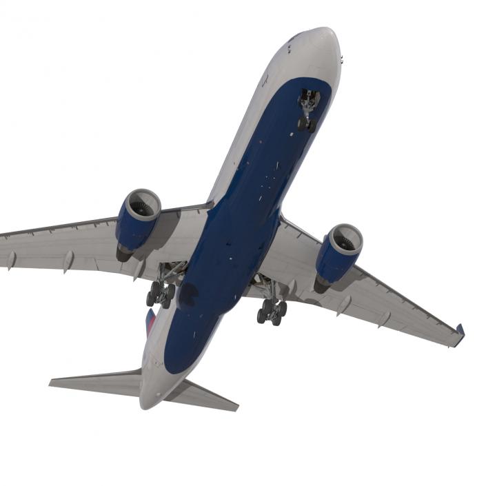 Boeing 767-300ER Delta Air Lines Rigged 3D model