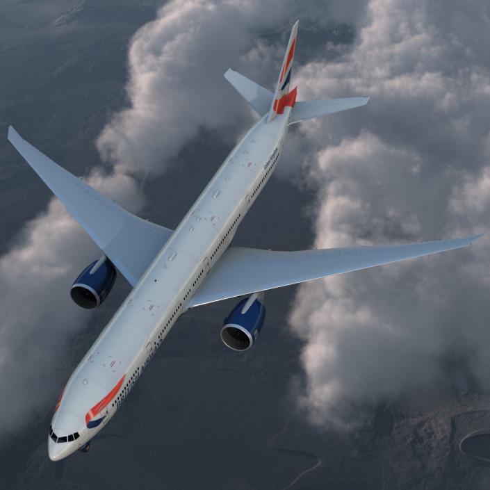 Boeing 777-300ER British Airways 3D