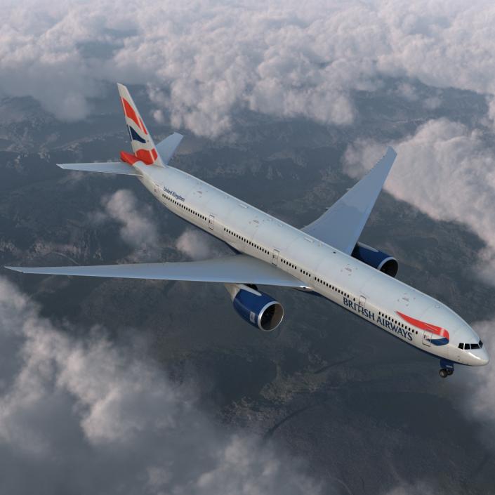 Boeing 777-300ER British Airways 3D