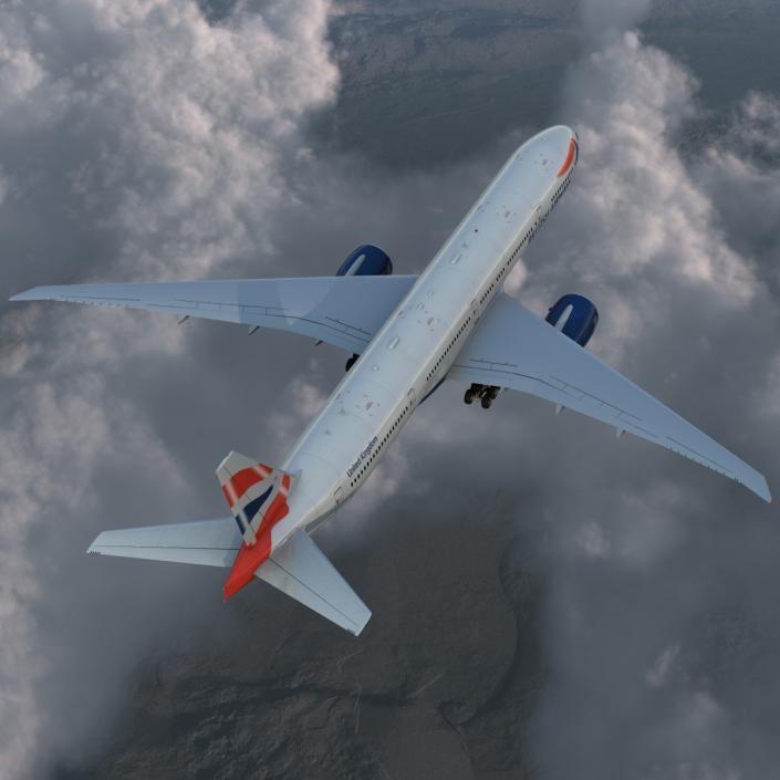 Boeing 777-300ER British Airways 3D