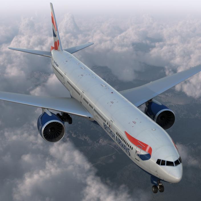 Boeing 777-300ER British Airways 3D