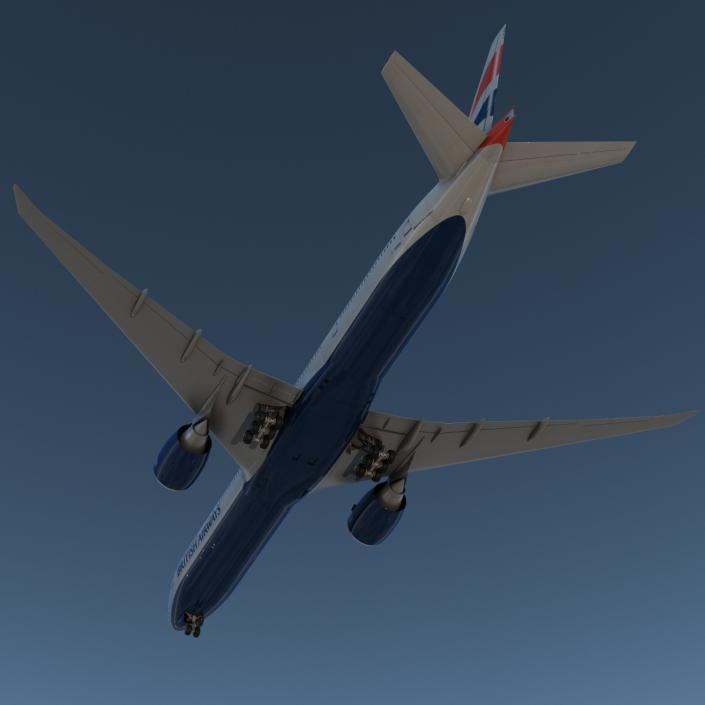 Boeing 777-300ER British Airways 3D