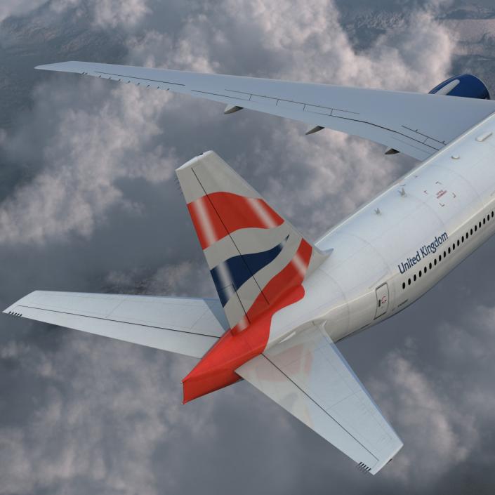 Boeing 777-300ER British Airways 3D