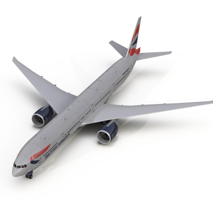 Boeing 777-300ER British Airways 3D