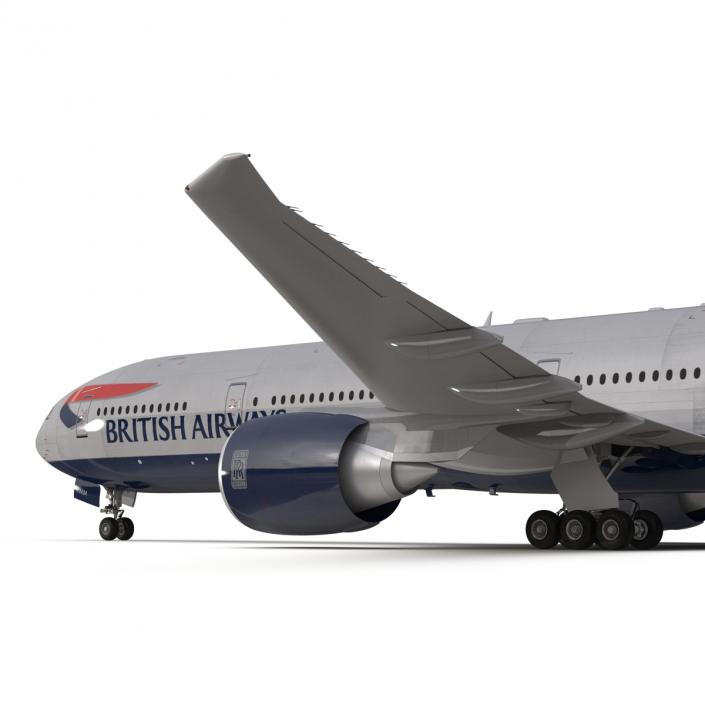 Boeing 777-300ER British Airways 3D