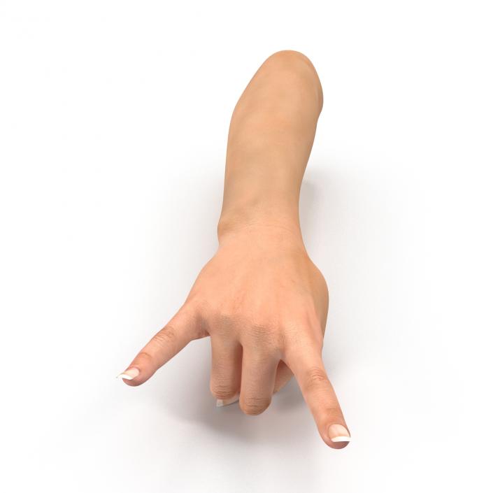 3D model Female Hand 2 Rigged