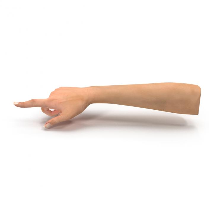 3D model Female Hand 2 Rigged