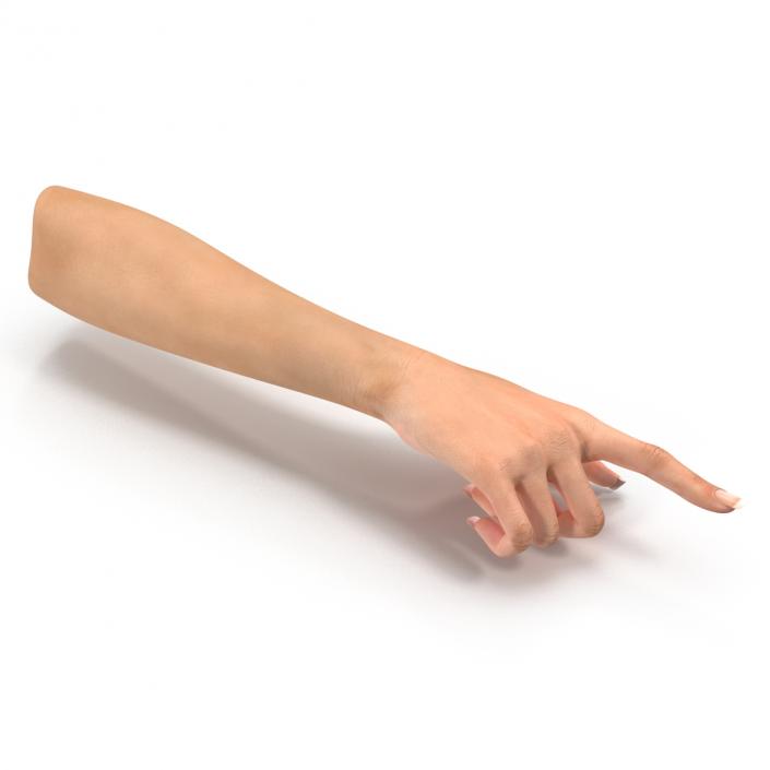 3D model Female Hand 2 Rigged