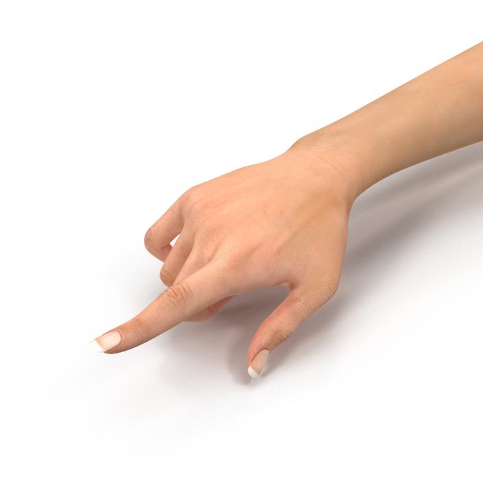 3D model Female Hand 2 Rigged