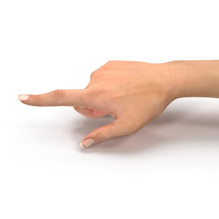 3D model Female Hand 2 Rigged