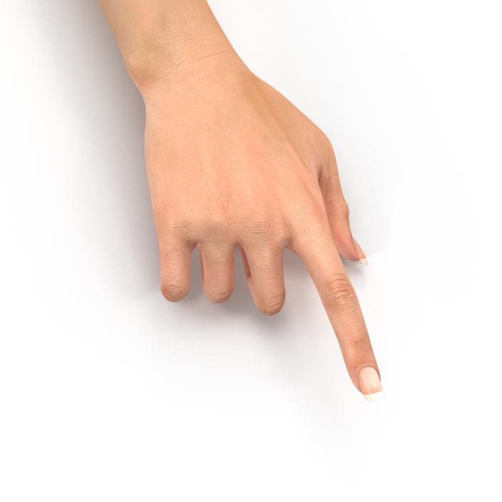 3D model Female Hand 2 Rigged