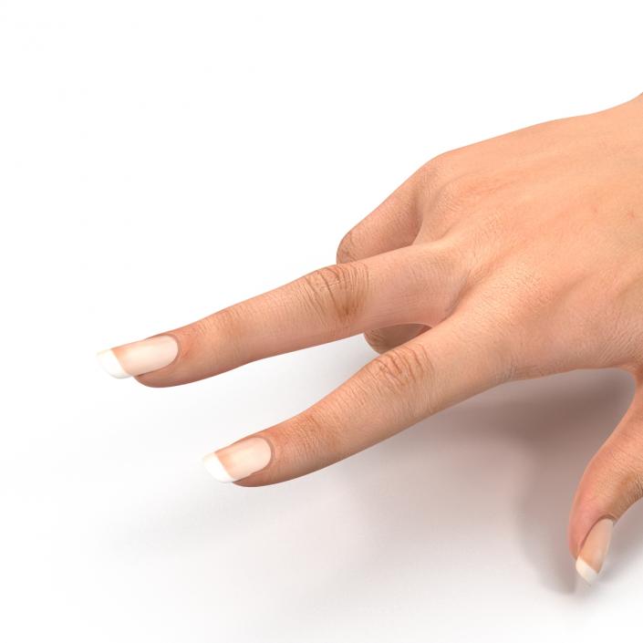 3D model Female Hand 2 Rigged