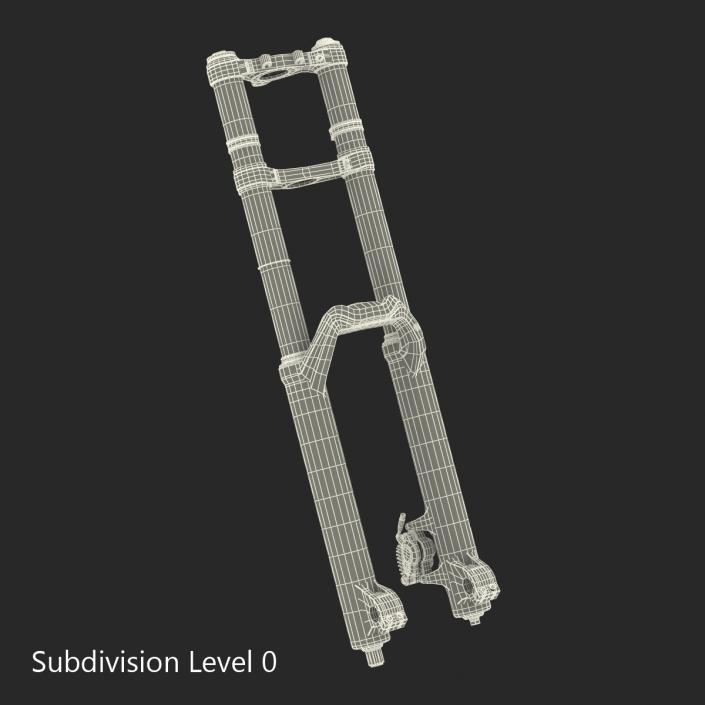 3D Mountain Bike Fork model