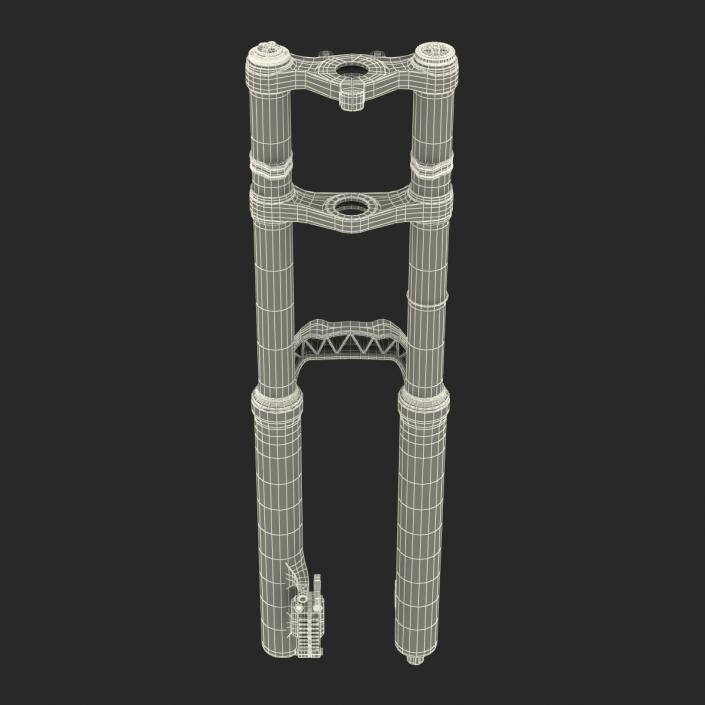 3D Mountain Bike Fork model