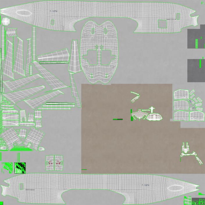 3D Boeing 777 Freighter Generic model