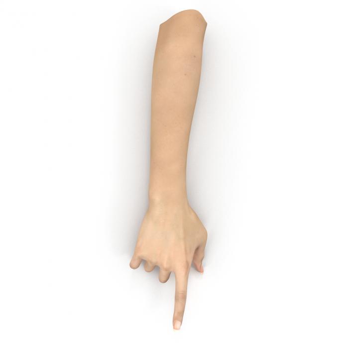 3D model Female Hand 3 Rigged