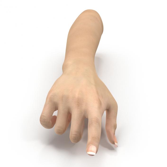 3D model Female Hand 3 Rigged