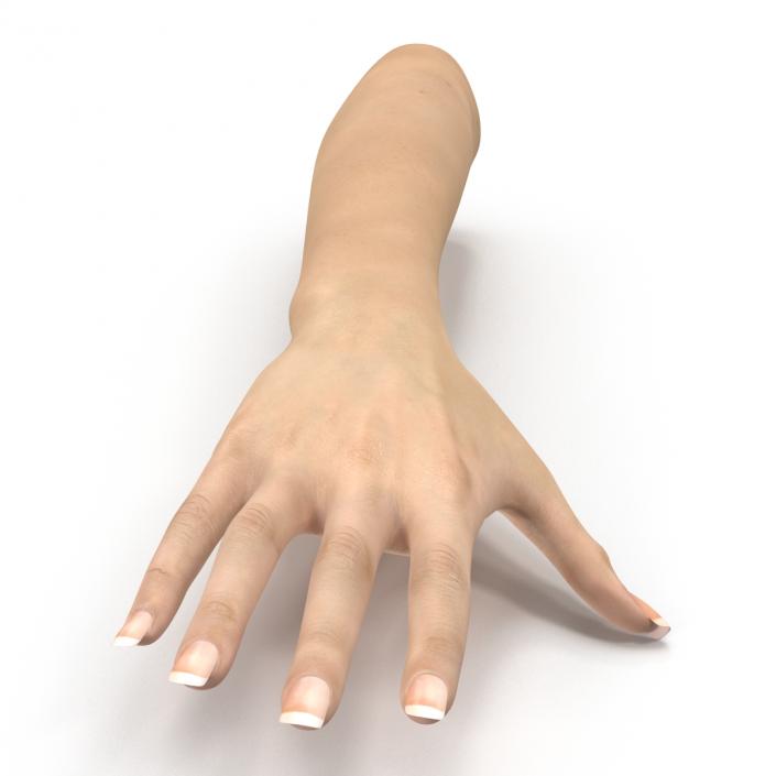 3D model Female Hand 3 Rigged