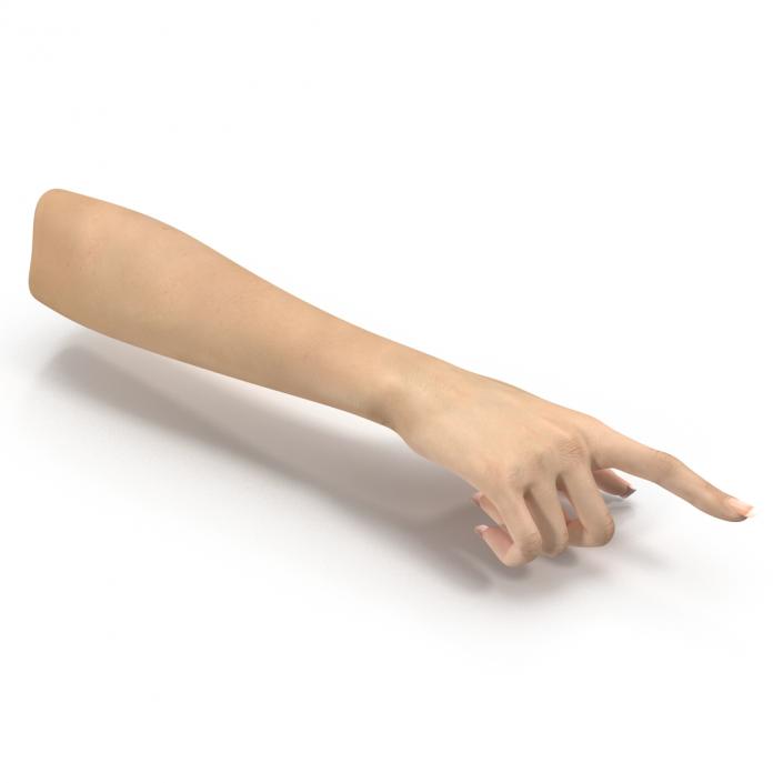 3D model Female Hand 3 Rigged