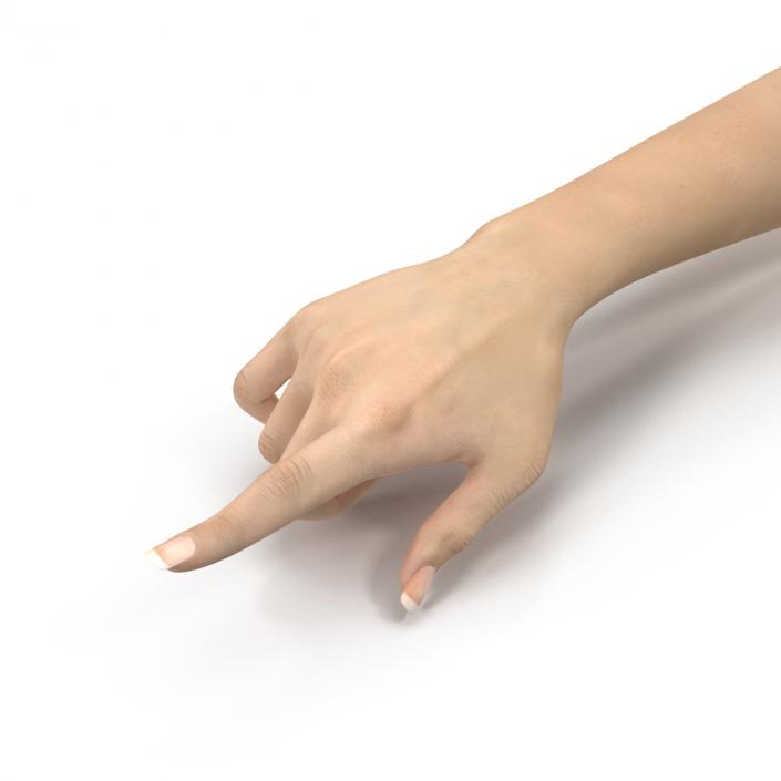 3D model Female Hand 3 Rigged