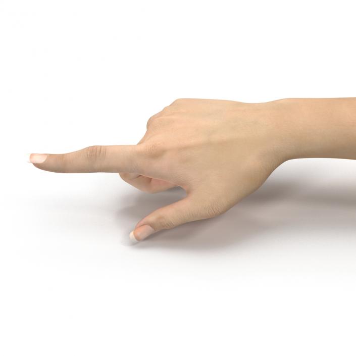 3D model Female Hand 3 Rigged