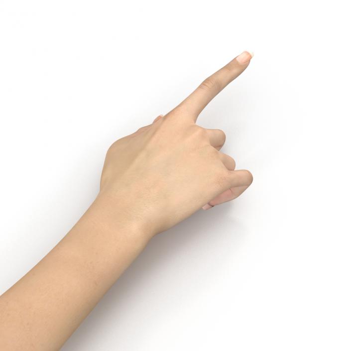 3D model Female Hand 3 Rigged