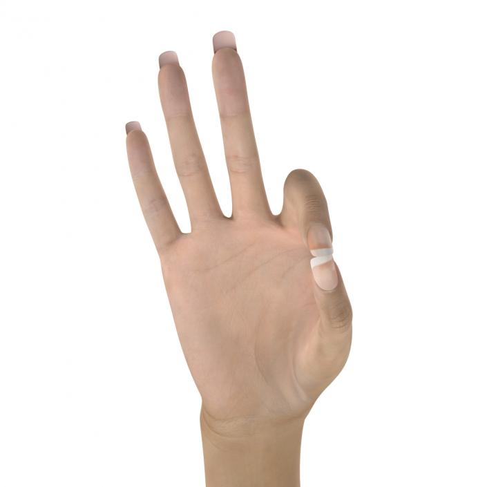 3D model Female Hand 3 Rigged