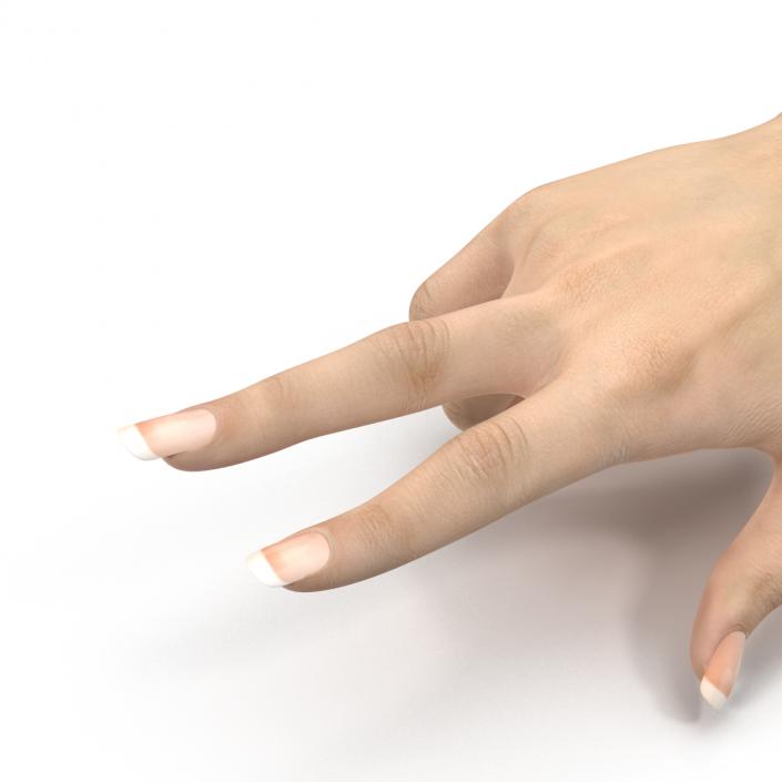 3D model Female Hand 3 Rigged