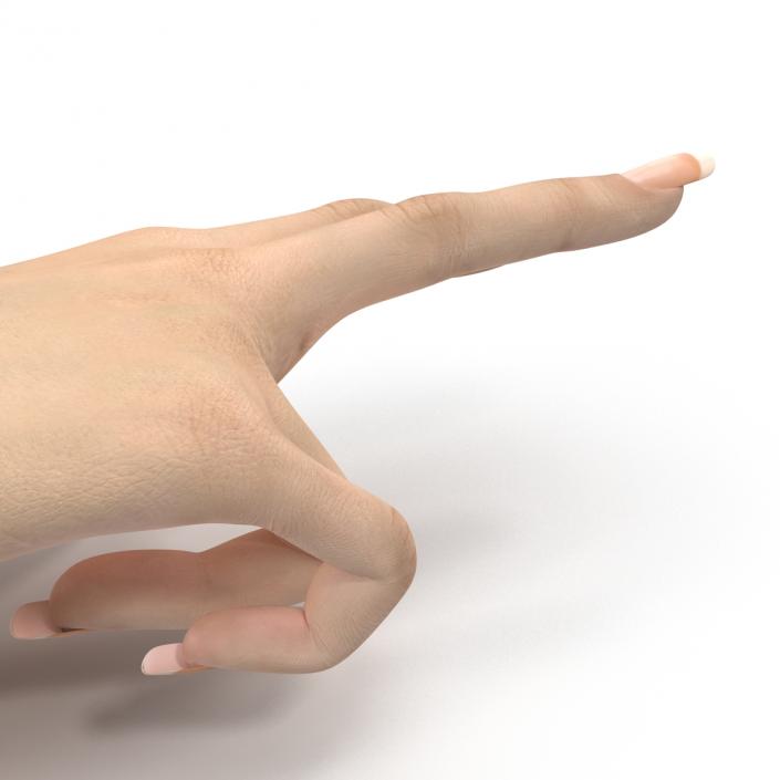 3D model Female Hand 3 Rigged