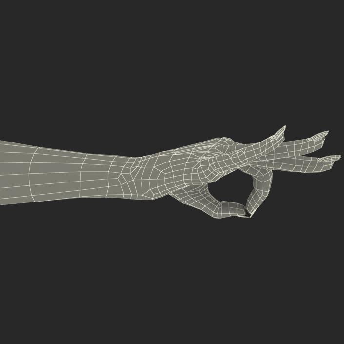 3D model Female Hand 3 Rigged