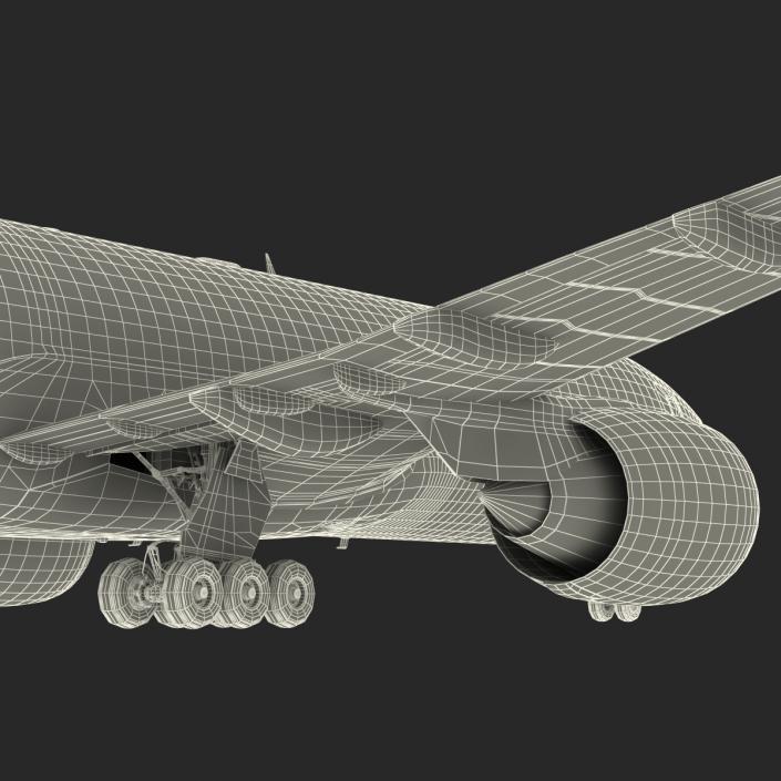 3D model Boeing 777 Freighter Generic Rigged