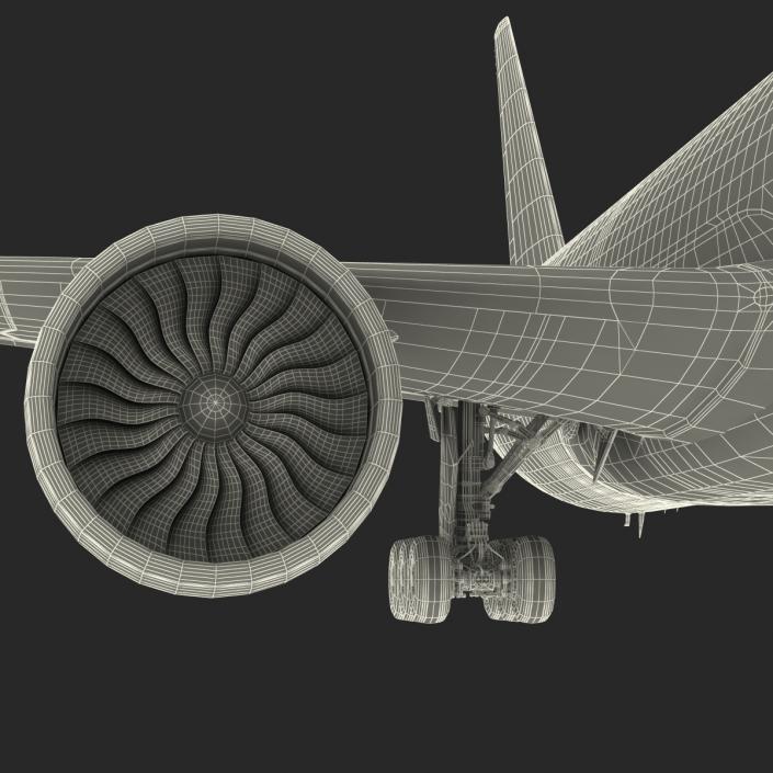 3D model Boeing 777 Freighter Generic Rigged