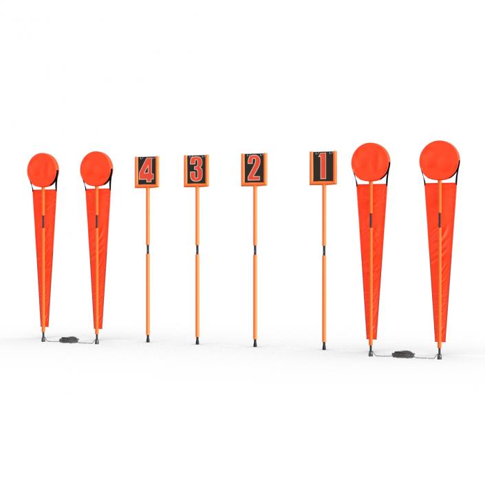 3D American Football Markers Collection