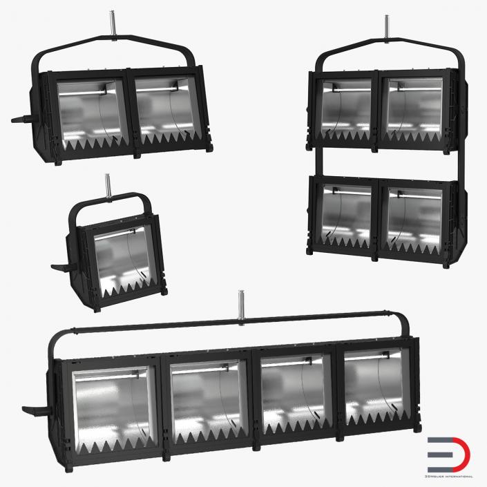 Cyc Flood Lights Collection 3D