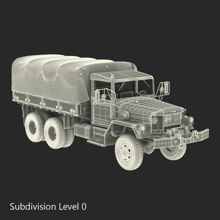 US Military Cargo Truck m35a2 3D model