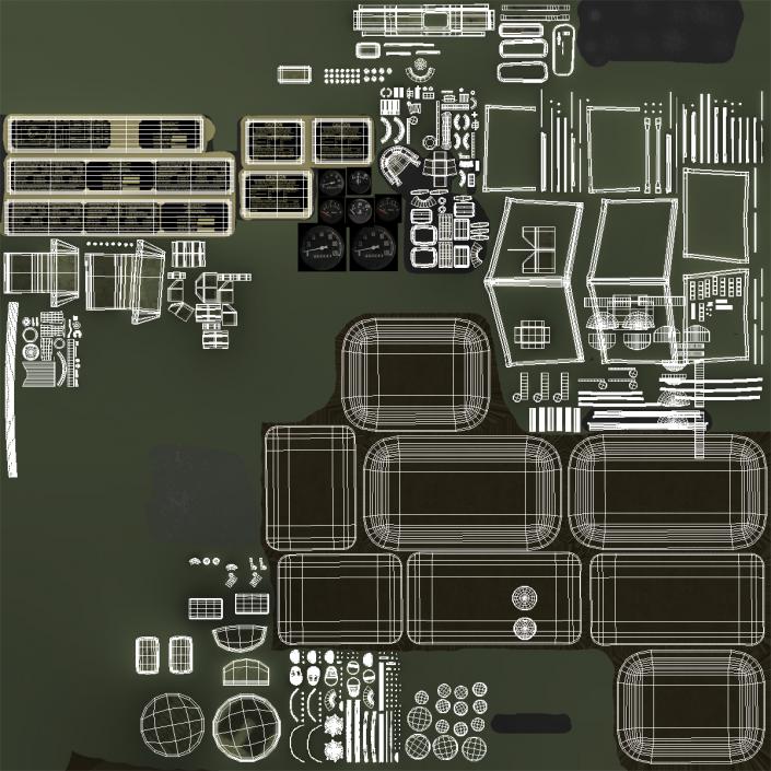 US Military Cargo Truck m35a2 3D model