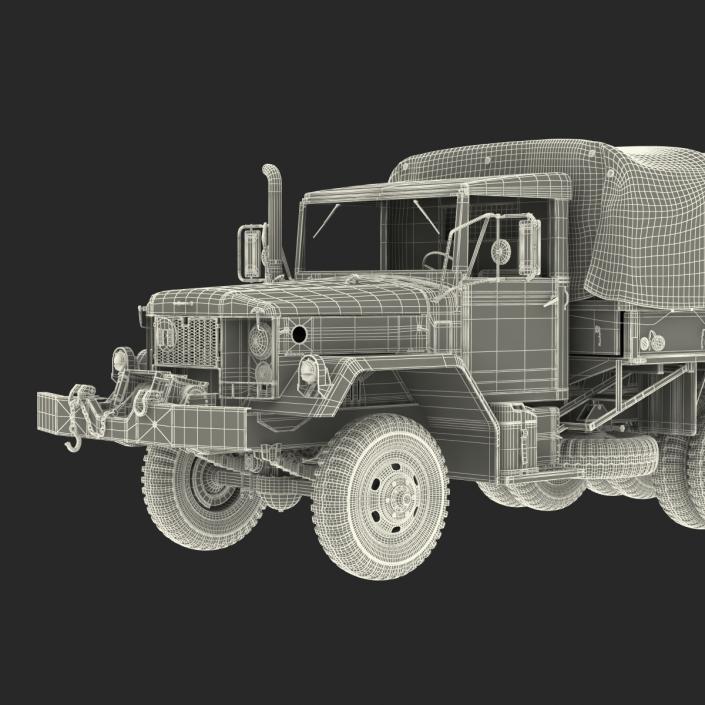 US Military Cargo Truck m35a2 3D model