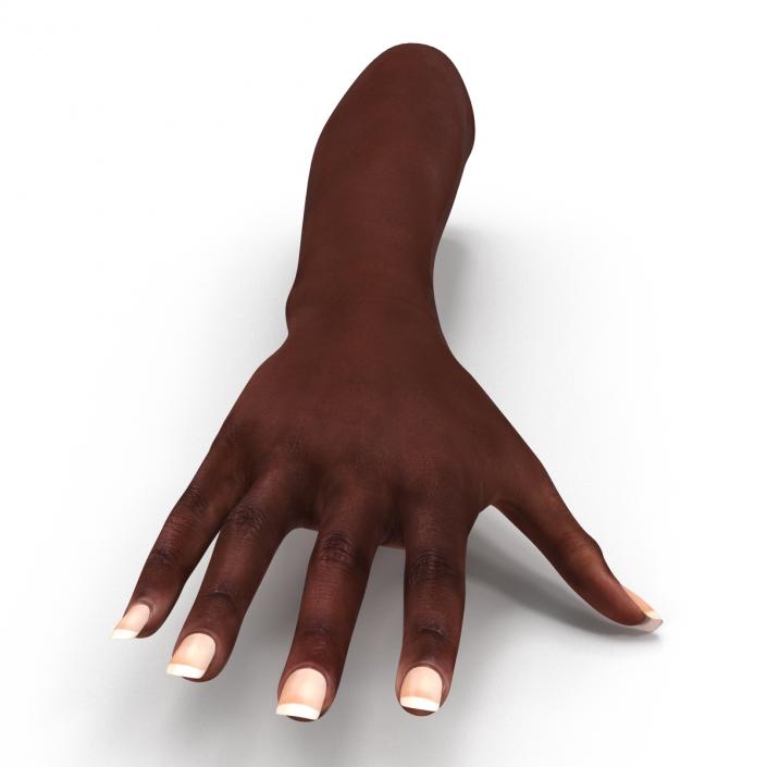 3D model Female Hand African American 2