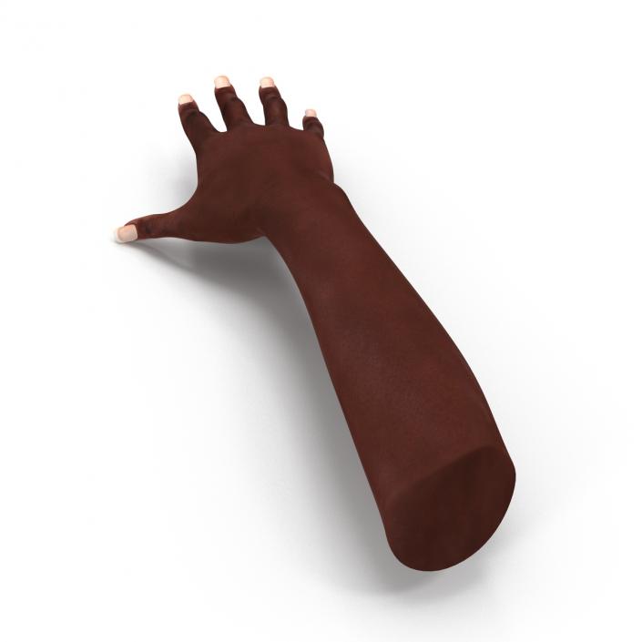 3D model Female Hand African American 2