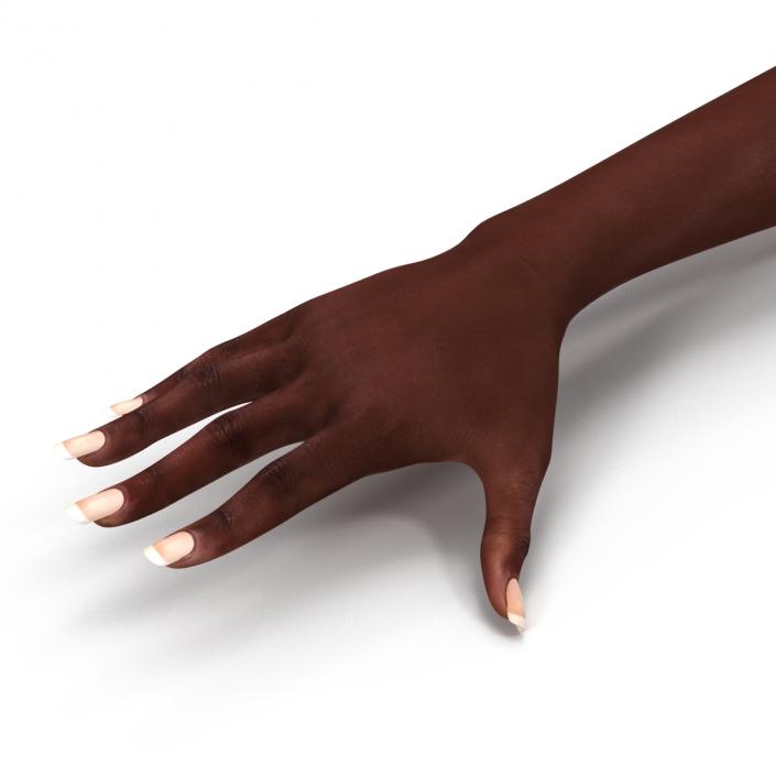 3D model Female Hand African American 2