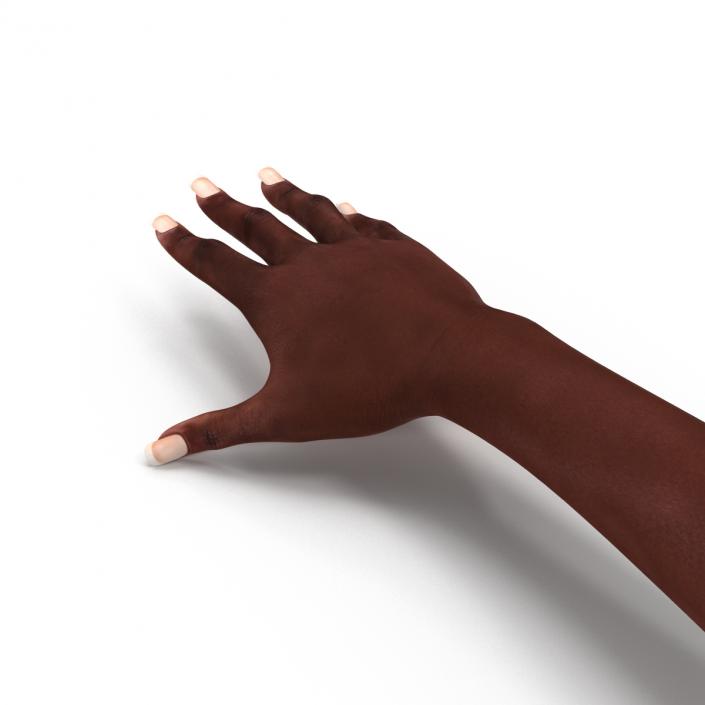 3D model Female Hand African American 2