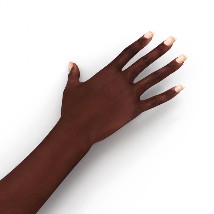 3D model Female Hand African American 2