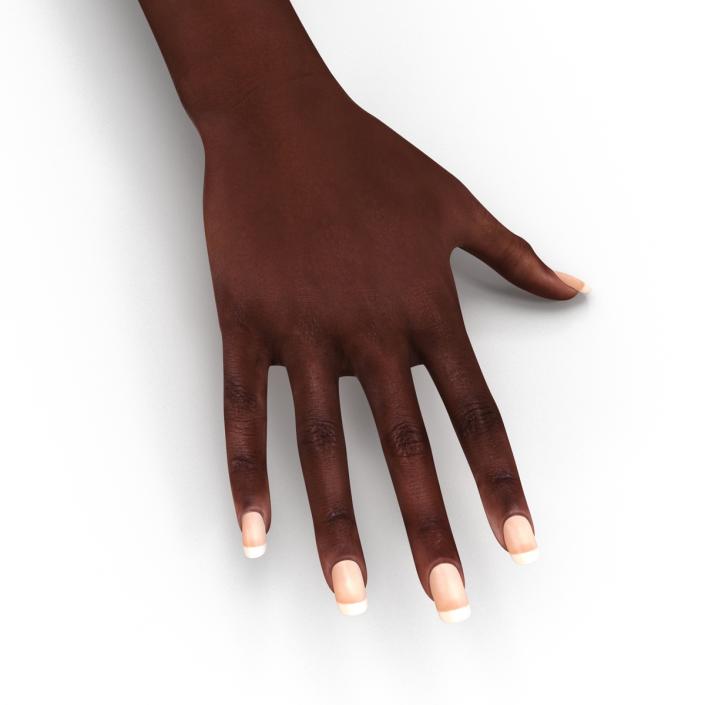 3D model Female Hand African American 2