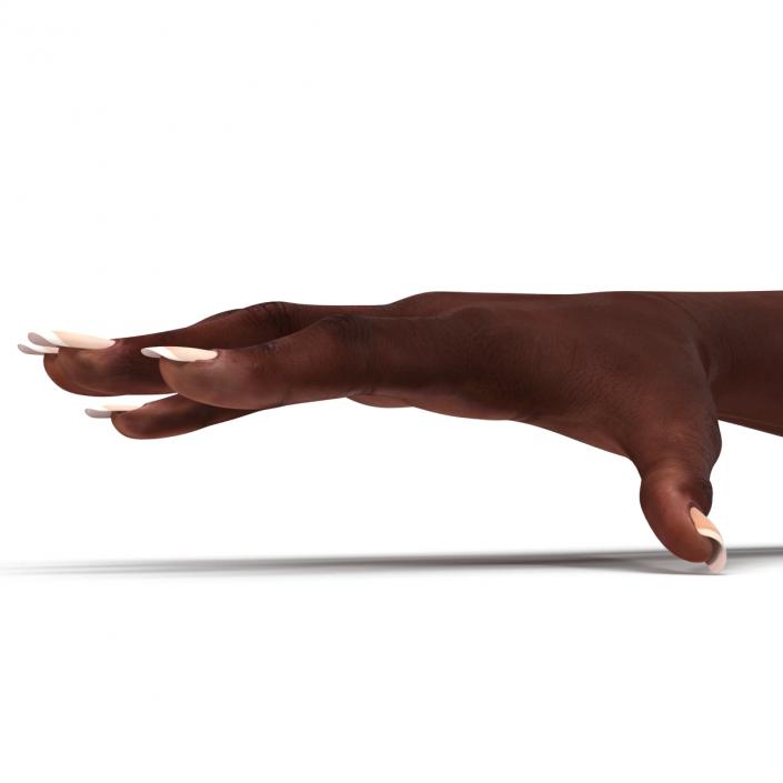 3D model Female Hand African American 2