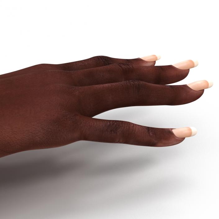 3D model Female Hand African American 2